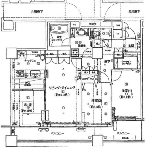 想定年間賃料　189.6万　想定利回り　7.9％　鉄骨コンクリート造の間取り