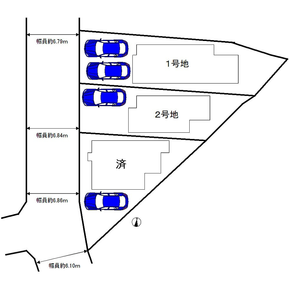 綾園６丁目　新築分譲住宅　全３区画の区画図|全３区画！令和８年５月完成済！新生活ここから始めませんか♪資料請求だけでもお気軽にお問い合わせ下さい！