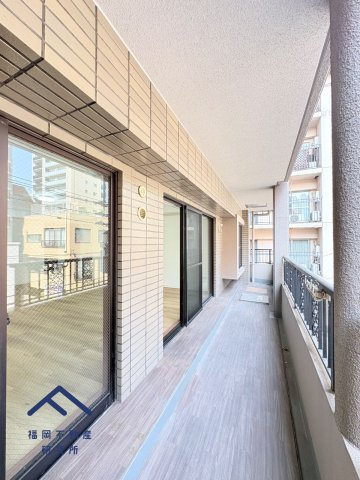 サントーア薬院のバルコニー