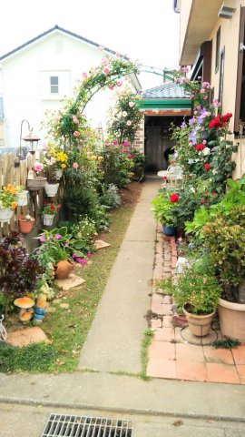 売中古戸建　中央区高丘東四丁目のその他|ガーデニングや家庭菜園を楽しみたい方にもおすすめ。
さらに奥には大型倉庫を完備です！