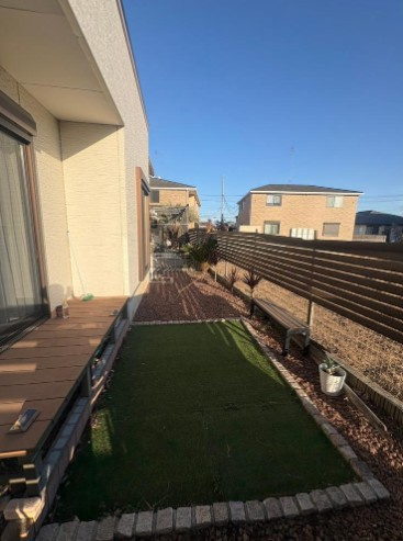 【中古】川越市的場中古住宅の庭|お庭付きです