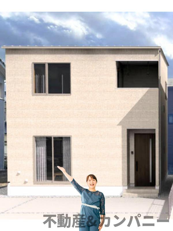 ひばりケ丘の新築住宅3号棟　松山市ひばりケ丘の新築戸建の外観|物件の外観です