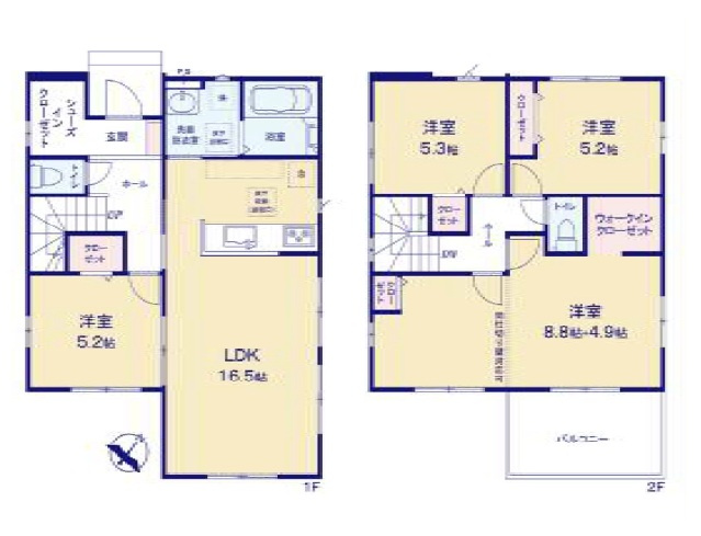 【間取り】の画像