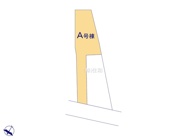 富士見市鶴瀬西３丁目の新築一戸建の区画図