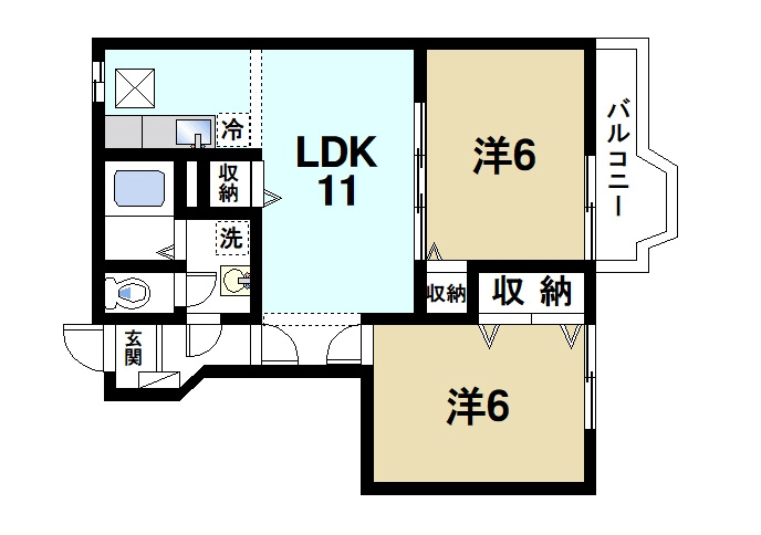 マイドリーム　Ｂの間取り|3LDKの間取り