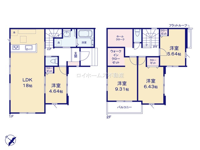 【間取り】 | 名古屋市緑区鳴海町字上中町16-7『仲介料無料』新築戸建て | 3号棟