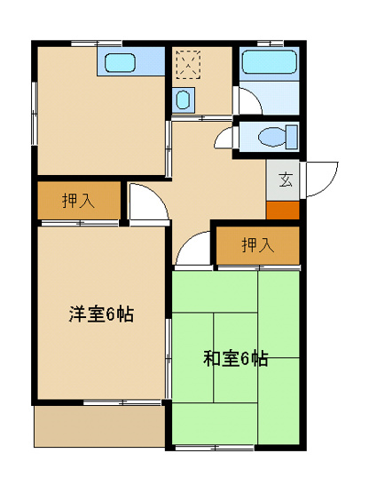 【間取り】 | パシフィックホームＡ棟