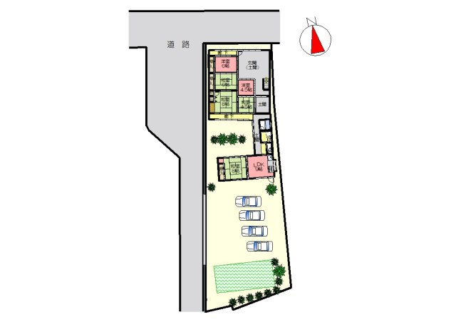 丹波市春日町黒井の中古一戸建の区画図
