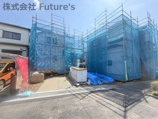 吉川市高久1丁目　新築戸建　全3棟　A号棟の外観|現地の写真になります。