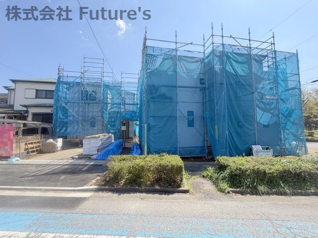 吉川市高久1丁目　新築戸建　全3棟　A号棟の外観|現地の写真になります。