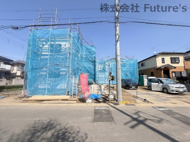 吉川市高久1丁目　新築戸建　全3棟　A号棟の外観|現地の写真になります。