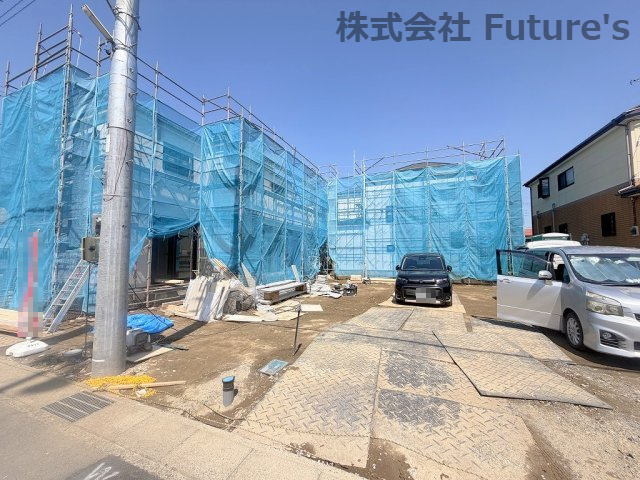 吉川市高久1丁目　新築戸建　全3棟　A号棟の外観|現地の写真になります。
