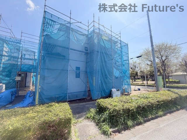 吉川市高久1丁目　新築戸建　全3棟　A号棟の外観|現地の写真になります。