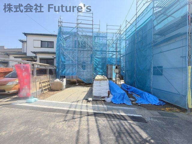 吉川市高久1丁目　新築戸建　全3棟　A号棟の外観|現地の写真になります。