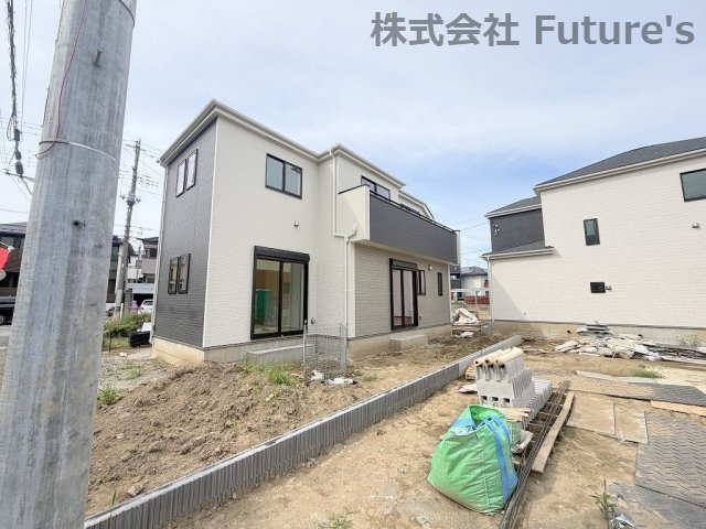 吉川市高久1丁目　新築戸建　全3棟　A号棟の外観|現地の写真になります。