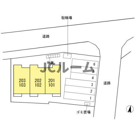 アネシス船見の区画図