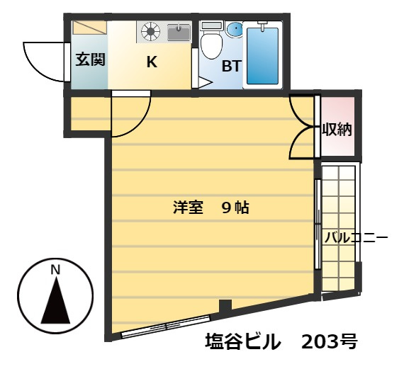 塩谷ビルの間取り