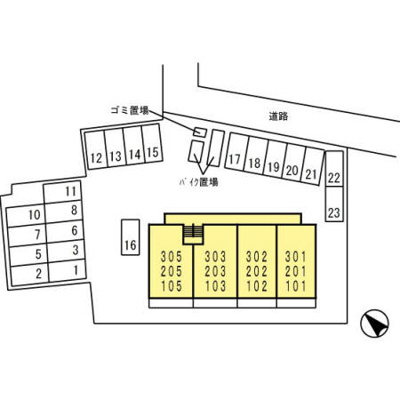 【区画図】 | アーバンコート沖洲　2番館