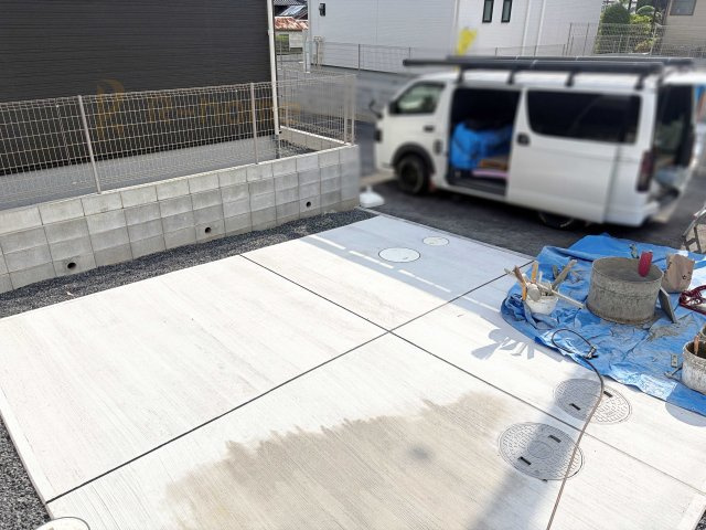 我孫子市青山第1期　新築戸建て　3号棟の駐車場|カースペースは2台お停めいただけます♪