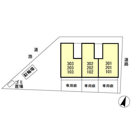 ヴィラ・ルミエールの区画図