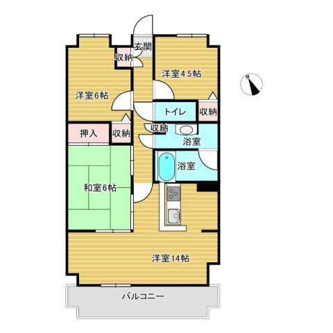 ワコーレロイヤルガーデン北本　E棟の間取り