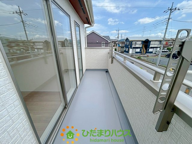 羽生市西５丁目　新築一戸建てのバルコニー