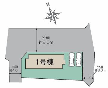 羽生市西５丁目　新築一戸建ての区画図|全１区画