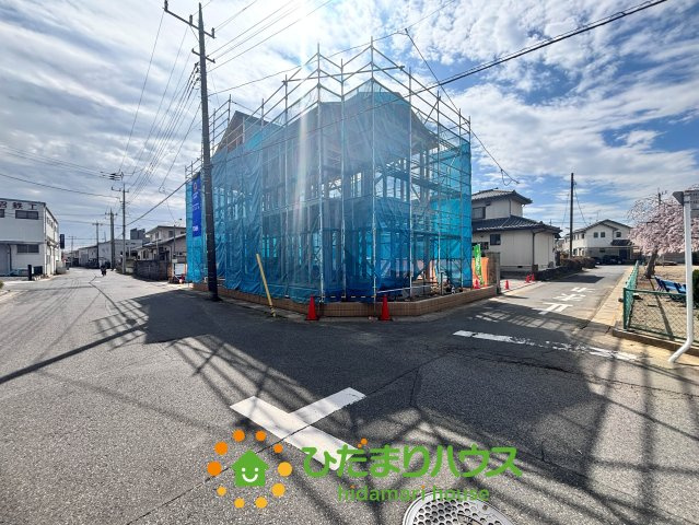羽生市西５丁目　新築一戸建ての前面道路含む現地写真|2026/03/2　撮影