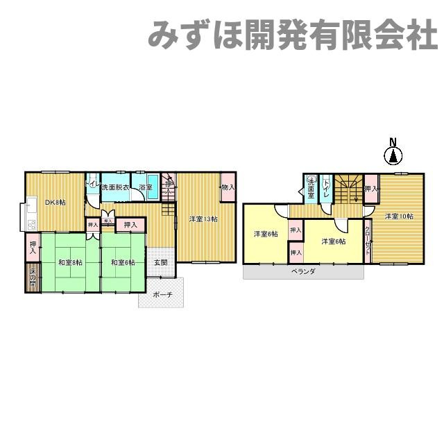 東根市神町南2丁目5-6の間取り