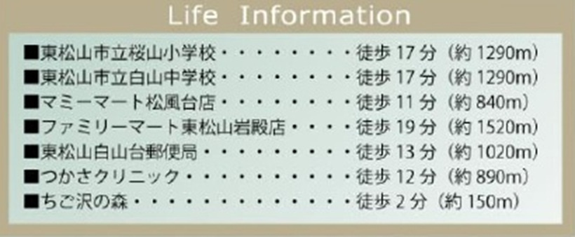 中古戸建　東松山市旗立台30-3の周辺