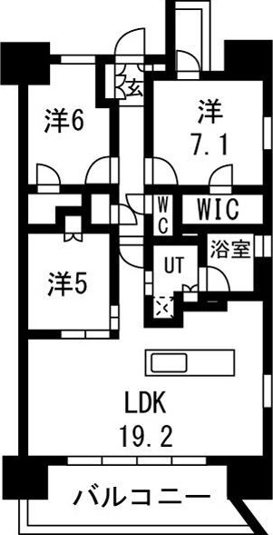 レーベン南大高　THE　ONEの間取り