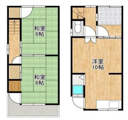 高丸7丁目戸建ての間取り