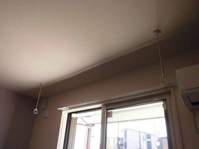 紫陽館の内装|室内物干し