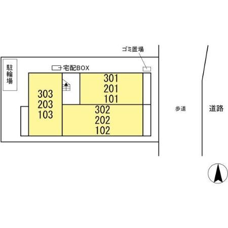 Ferro Palazzo B棟の区画図