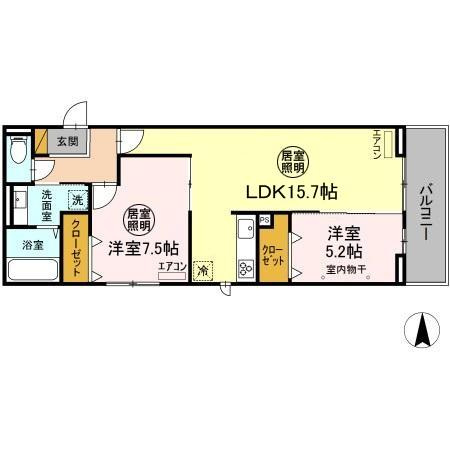 Ferro Palazzo B棟の区画図