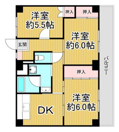 ビレッジハウス山本2号棟の間取り