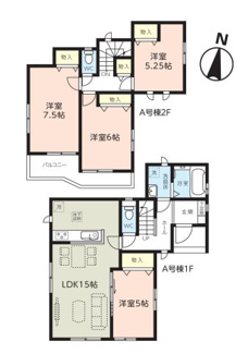 【間取り】 | 桜区上大久保　新築戸建 | A号棟：3,5980万円