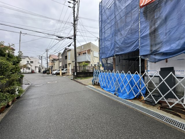 神戸市西区伊川谷町有瀬新築戸建の前面道路含む現地写真|2026年04月10日撮影