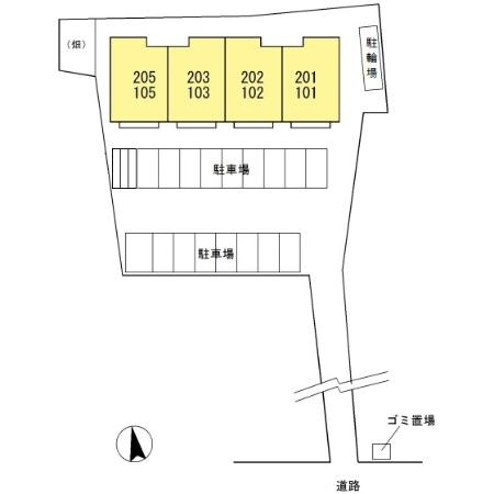 ソシア・ミズノの区画図