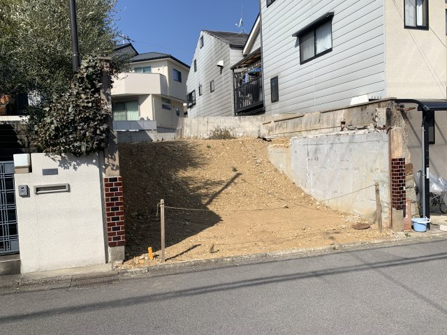 京都市北区紫竹西野山町　建築条件無し売土地の外観