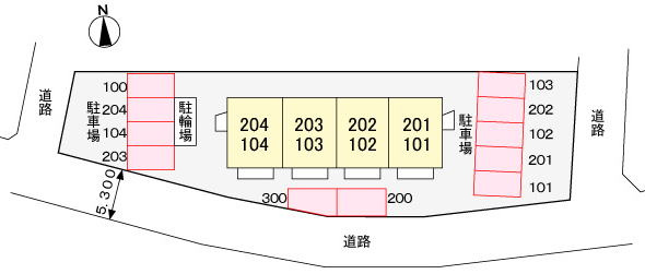 めぞん桂の区画図