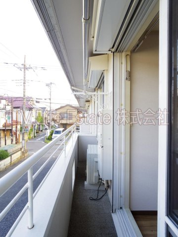 小平市花小金井７丁目のアパートのバルコニー