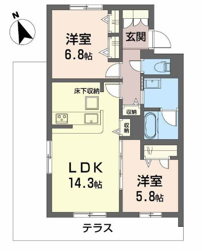 Seaside Houseの間取り