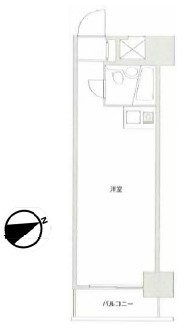 キャッスルマンション椎名町　1R・オーナーチェンジの間取り