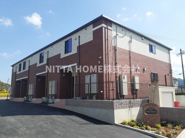 ゴールド・ヒルズの外観|ペット可★インターネット無料◎エアコン２台や宅配ＢＯＸなどを設置◇