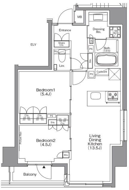 ザ・パークハビオ本所吾妻橋の間取り