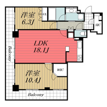 【間取り】 | プラウドタワー稲毛