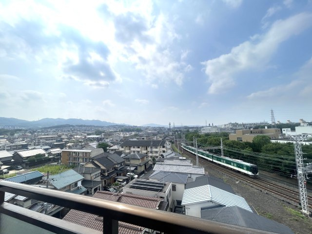 宇治市六地蔵徳永29-4の展望|最上階につき、眺望陽当たり良好です◎