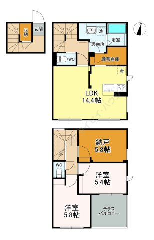 クレールムサシの間取り