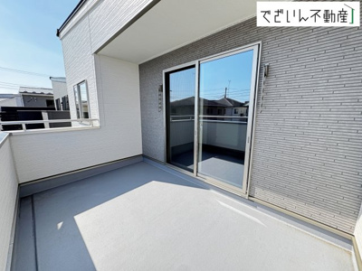 【バルコニー】 | 熊谷市石原　新築住宅 | ≪4号棟≫
現地(2026年2月撮影)